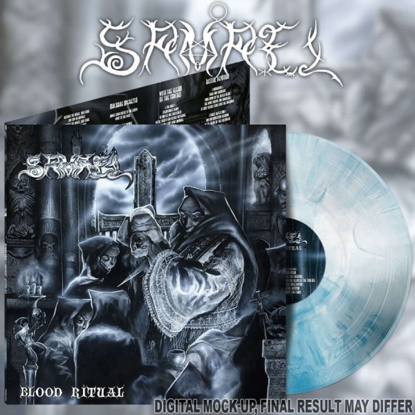Samael - Blood Ritual (White Royal Blue Marb i gruppen VINYL / Kommende / Metal hos Bengans Skivbutik AB (5696461)