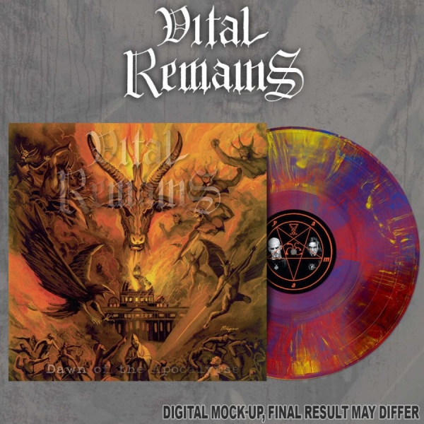 Vital Remains - Dawn Of The Apocalypse (Red/Yellow/ i gruppen VINYL / Kommende / Metal hos Bengans Skivbutik AB (5696463)