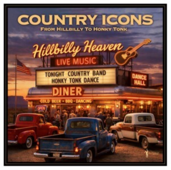 Various Artists - Country Icons: From Hillbilly To Honky Tonk (Ltd Nad Sunburst Vinyl) i gruppen VINYL / Importnyheter / Country hos Bengans Skivbutik AB (5696510)