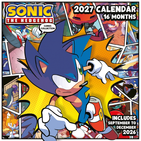 Sonic The Hedgehog - 2027 30X30 Square Calendar i gruppen MERCH / Dingser / Kalendere hos Bengans Skivbutik AB (5696520)