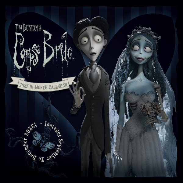 Corpse Bride - 2027 30X30 Square Calendar i gruppen MERCH / Dingser / Kalendere hos Bengans Skivbutik AB (5696523)