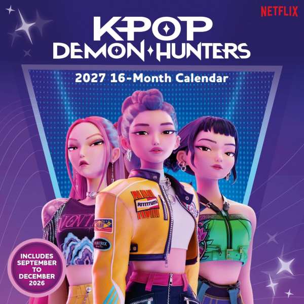 K-Pop Demon Hunters - 2027 30X30 Square Calendar i gruppen MERCH / Dingser / Kalendere hos Bengans Skivbutik AB (5696524)