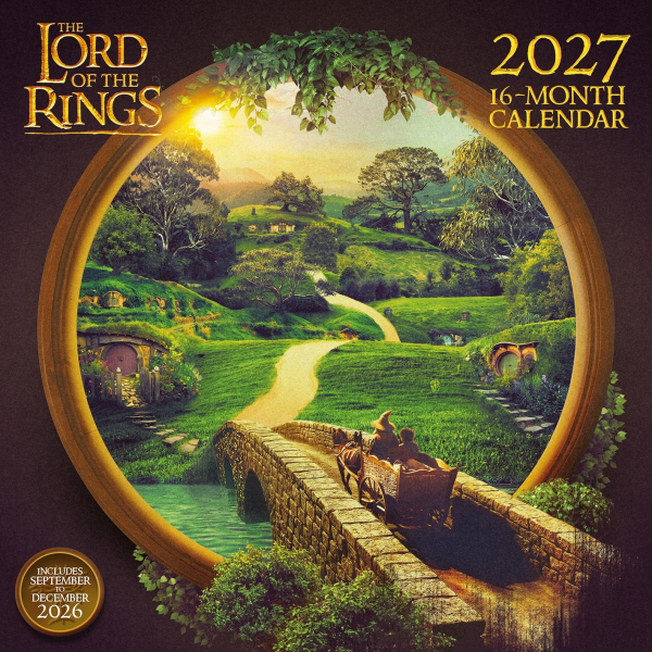The Lord Of The Rings - 2027 30X30 Square Calendar i gruppen MERCH / Dingser / Kalendere hos Bengans Skivbutik AB (5696525)