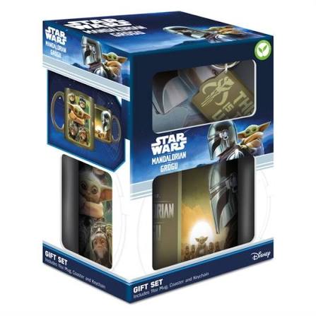 The Mandalorian - Bounty Hunters Gift Set (Mug, Coaster, Keychain) i gruppen MERCH / Hjem & interiør / Krus hos Bengans Skivbutik AB (5696530)