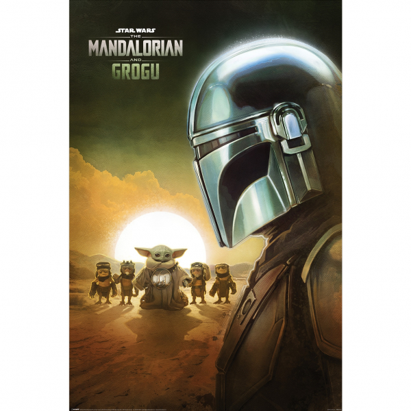 The Mandalorian - Grogu (Sunset) Maxi Poster 91,5 X 61 Cm i gruppen MERCH / Plakater hos Bengans Skivbutik AB (5696572)