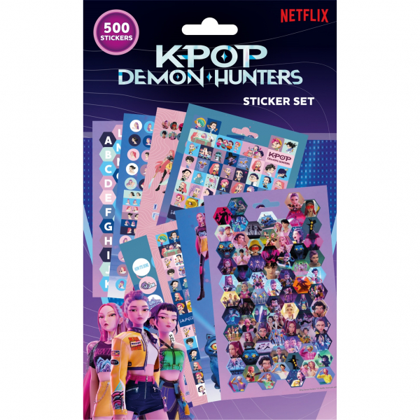 K-Pop Demon Hunters - 500Pcs Sticker Book i gruppen MERCHANDISE / Merch / Kommende / K-Pop hos Bengans Skivbutik AB (5696587)