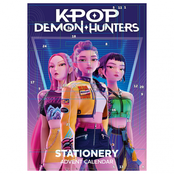 K-Pop Demon Hunters - Advent Calendar 2027 Portrait i gruppen MERCH / Dingser / Kalendere hos Bengans Skivbutik AB (5696600)