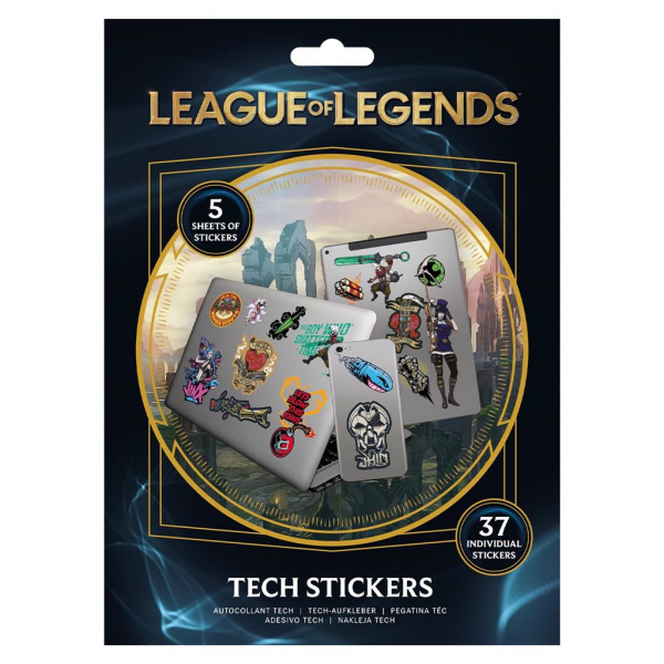 League Of Legends - Caitlyn Tech Stickers i gruppen MERCH / Dingser / Klistremerker hos Bengans Skivbutik AB (5696601)