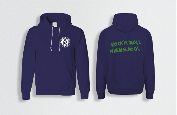 Teddybears - Tb Logo / Rnr Hs (Hoodie Blue) i gruppen MERCH / Klær / Hettegensere hos Bengans Skivbutik AB (5696646r)