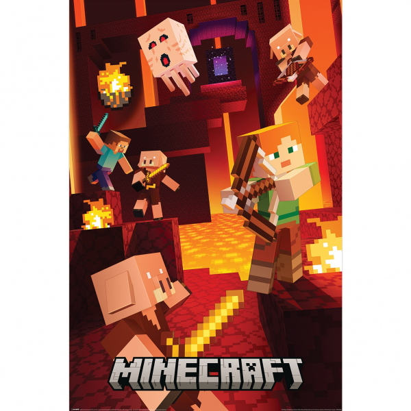 Minecraft - Cinematic Piglins Maxi Poster 91,5 X 61 Cm i gruppen MERCH / Plakater hos Bengans Skivbutik AB (5696652)