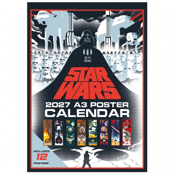 Star Wars - 2027 A3 Poster Calendar i gruppen MERCH hos Bengans Skivbutik AB (5696653)