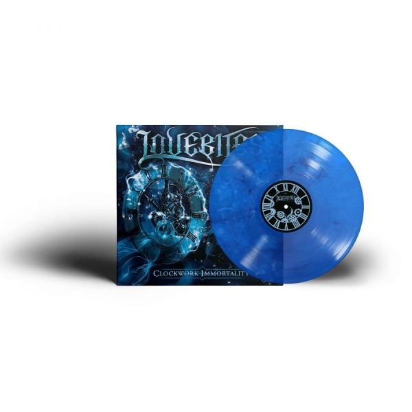 Lovebites - Clockwork Immortality (Blue Black M i gruppen VINYL / Metal hos Bengans Skivbutik AB (5696678)