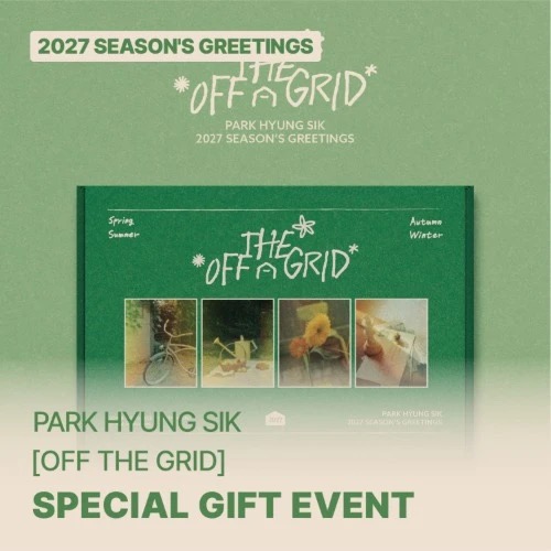 Park Hyung Sik - 2027 Seasons Greetings Off The Grid + SW i gruppen MERCHANDISE / Merch / Kommende / K-Pop hos Bengans Skivbutik AB (5697569)