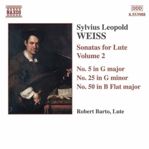 Weiss Silvius Leopold - Sonatas For Lute Vol 2 i gruppen CD hos Bengans Skivbutik AB (583975)