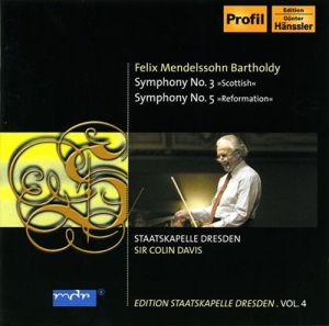 Mendelssohn - Symphonies 3 & 5 i gruppen CD / Klassisk hos Bengans Skivbutik AB (604277)