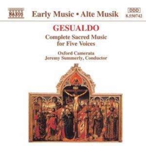 Gesualdo Carlo - Sacred Music 5 Voices i gruppen CD hos Bengans Skivbutik AB (638347)