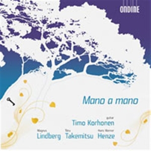 Lindberg/Henze/Takemitsu: Korhonen - Works For Guitar i gruppen Externt_Lager / Naxoslager hos Bengans Skivbutik AB (639409)