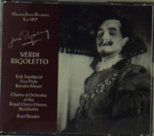 Björling Jussi - Verdi-Rigoletto/Bendix 1957 i gruppen CD hos Bengans Skivbutik AB (640256)