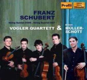 Schubert (Vogler Qt/Muller Schott) - String Quintet & Quartet i gruppen CD / Klassisk hos Bengans Skivbutik AB (648295)