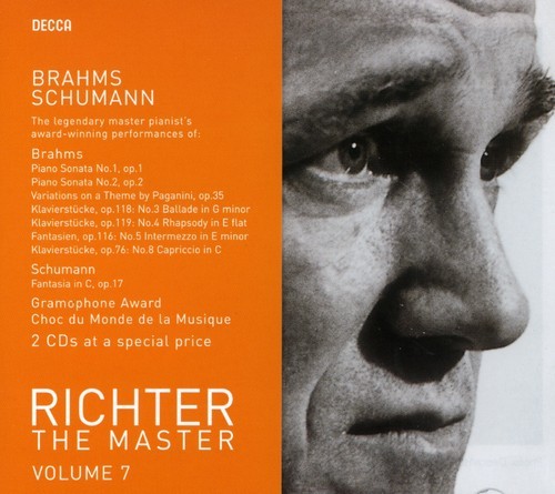 Richter Sviatoslav Piano - Plays Schumann/Brahms Master Vol 7 i gruppen CD / Klassisk hos Bengans Skivbutik AB (653631)
