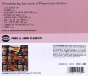 Pleasure - Accept No Substitutes i gruppen CD / Pop-Rock,RnB-Soul hos Bengans Skivbutik AB (685348)