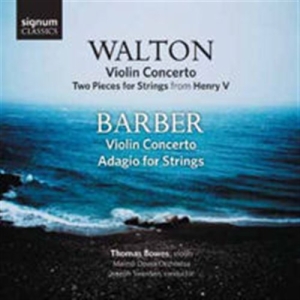Walton William / Barber Samuel - Violin Concertos i gruppen CD / Klassisk hos Bengans Skivbutik AB (689526)