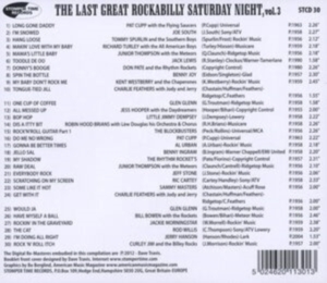 Last Great Rockabilly Saturday Nigh - Last Great Rockabilly Saturday Nigh i gruppen CD / Pop-Rock,Rockabilly hos Bengans Skivbutik AB (697893)