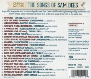 Various Artists - One In A Million: The Songs Of Sam i gruppen CD hos Bengans Skivbutik AB (953805)