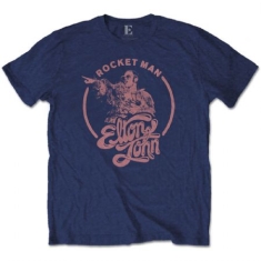 Elton john/ ELTON JOHN UNISEX TEE: ROCKETMAN CIRCLE POINT (S)