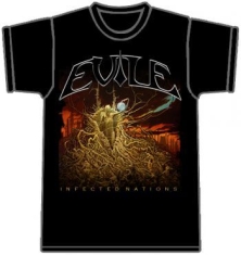 Evile - T/S Infected Nations Black (S)