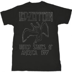 Led Zeppelin -  T-shirt - USA '77  (Men Black)
