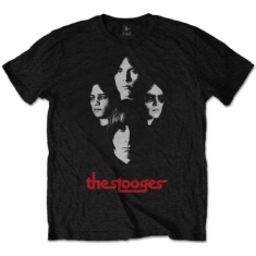 The Stooges - Group Shot Uni Bl T-Shirt