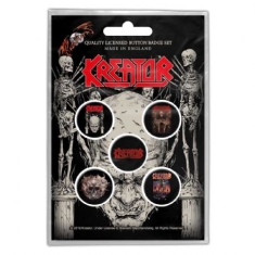 Kreator - BUTTON BADGE PACK: SKULL & SKELETONS (RE