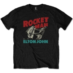 Elton John -  Unisex T-Shirt: Rocketman Piano (S)