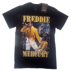 Freddie Mercury - Unisex T-Shirt: Live Homage (XL)