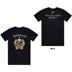 MOTORHEAD - UNISEX T-SHIRT: EVERYTHING LOUDER FOREVE