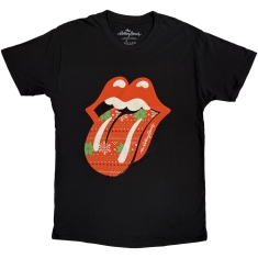 Rolling Stones - Christmas Tongue Uni Bl_T-Shirt S (S)
