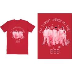 Backstreet Boys - All I Want Xmas Uni Red T-Shirt  (XL)