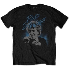 Rod Stewart - Unisex T-Shirt: Scribble Photo (S)
