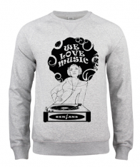 Bengans Sweatshirt - We Love Music (S)