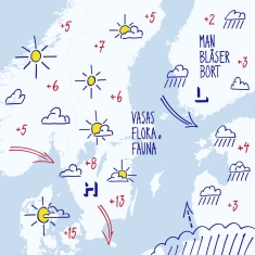 Vasas Flora Och Fauna - Man Blåser Bort