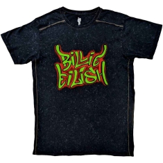Billie Eilish - Graffiti Snow Wash Uni Bl   (2XL)