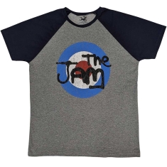 The Jam - Vintage Logo Uni Grey/Navy Raglan: 