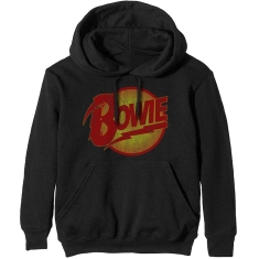 David Bowie - Vtge Diamond Dogs Logo Uni Bl Hood:  S