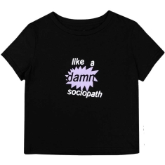 Olivia Rodrigo - Like A Damn Sociopath Lady Bl Crop Top: 