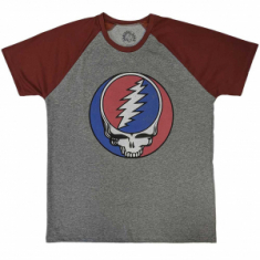 Grateful Dead - Syf Classic Grey/Red Raglan T-Shirt  (M)