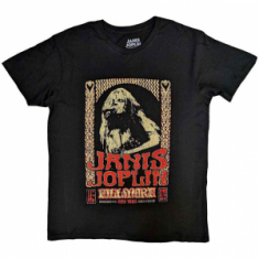 Janis Joplin - Vintage Poster Uni Bl T-Shirt  (XL)