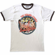 Rolling Stones - Some Girls Circle Ringer Wht T-Shirt
