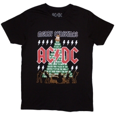 Ac/Dc - Merry Christmas Uni Bl T-Shirt  (2XL)