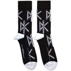 Dead Kennedys - Dk Logo Repeat Uni Bl Socks (Eu 40-45)